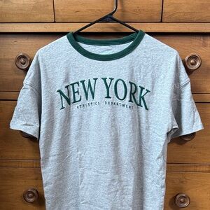 Cat & Jack Gray and Green New York Tee
